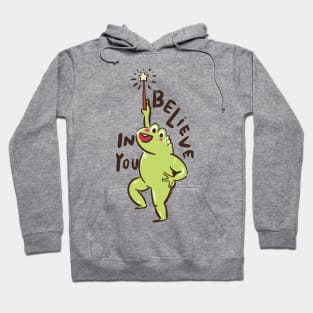 Cute Loveland Frogman Positive Affirmation I Believe In You Ohio Cryptid Creature Hoodie